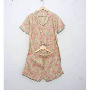 Conjunto de Pijama Corto de Algodón Cómodo para Mujer, Diseño Bonito con Bolsillos, Ropa de Dormir de Verano, Lencería Sexy - Product Image 6