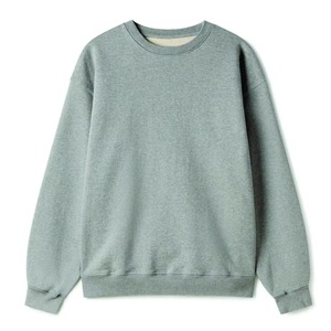 Unisex Oversized Crew Neck Sweatshirt Solid Color Knitted Cotton Casual <b>Pullover</b> Autumn Regular Length - Product Image 5
