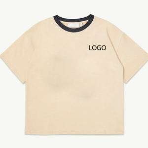 T-shirt pour garçons style streetwear, texture lisse / matière flexible, design respirant avec logo personnalisé, technologie de séchage rapide pour l'été - Product Image 1