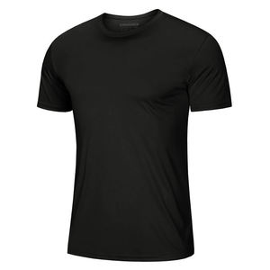 T-shirt à manches courtes gris clair pour homme, col rond, équipement d'hiver, en Spandex/Polyester, uni, coupe classique, sous-vêtement de course - Product Image 4