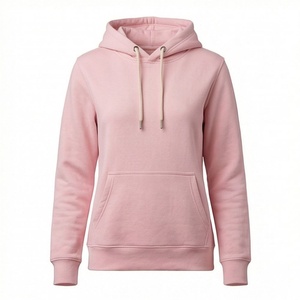 Sweatshirts à capuche surdimensionnés pour femmes de qualité supérieure, manches longues, coton confortable, design pull-over, logo personnalisé - Product Image 1