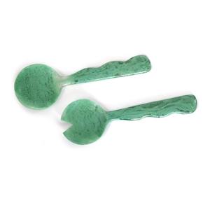 Cuillère de service en résine, personnalisée, effet miroir, 10 ml, compatible lave-vaisselle, pour salade, alimentaire, cuisine, salle à manger, maison - Product Image 1