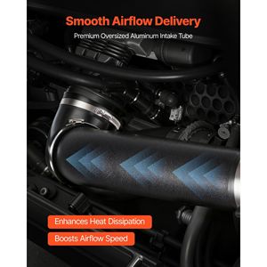 Sistema di Aspirazione Aria Fredda da 3,94 Pollici con Scudo Termico Compatibile con Dodge Ram 1500 2009-2018 e Ram 2500/350 2013-2018 - Product Image 5