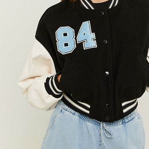 Chaqueta Universitaria Personalizada con Logotipo OEM para Mujer, Chaqueta Varsity de Poliéster/Algodón, Estilo Universitario, Forro Suave, Chaqueta Letterman, Precio Bajo - Product Image 5