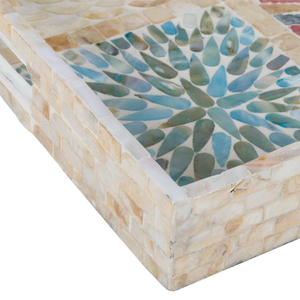 Sophisticated Look Charming Ideal for Keeping Your Bathroom and Bedroom Essentials Capiz Mother of Pearl Serving <b>Tray</b> - Product Image 4