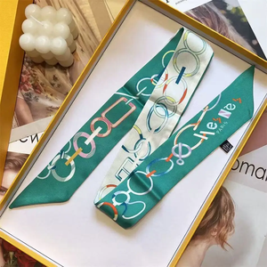 Nueva Cinta Versátil Azul Cielo con Lazo Pequeño para el Cabello, Diadema, Lazos para el Pelo de Mujer, Cinta de Seda Twill para Asa de Bolso 5*90cm - Product Image 2