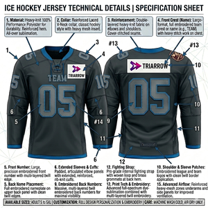 Made in Pakistan Ice Hockey Jerseys Customized Team Name & Color/Size 100% Polyester Winter <b>Padded</b> Premium Sportswear - Product Image 3