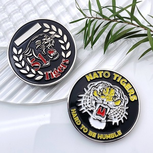 Promocional nuevo recuerdo LOGOTIPO personalizado Aleación de zinc Latón Metal Esmalte Oro antiguo Desafío Monedas personalizadas - Product Image 5