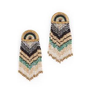 ต่างหูลูกปัดเม็ดลูกปัดแบบวินเทจเก๋ไก๋สไตล์ศิลปะ - Product Image 1