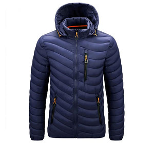 Men's Cotton-padded <b>Jacket</b> Solid Color Multi-pocket <b>Jacket</b> Warm <b>Light</b> Windproof Hooded <b>Waterproof</b> Winter - Product Image 2