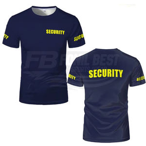 Camiseta de Uniforme de Seguridad, Clásica, para Guardias de Seguridad, Ropa de Trabajo Profesional con Estampado 3D Frontal, de Algodón Ligero y Transpirable - Product Image 4