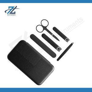 Kit de soin des ongles de voyage pour hommes et femmes, ensemble de manucure en acier inoxydable avec coupe-ongles pour doigts et orteils, lime à ongles courbée, Pakistan - Product Image 4