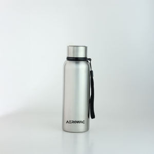 Active lifestyle stainless steel hydration flask with integrated carrying handle protected sip opening durable reusable design - Product Image 2