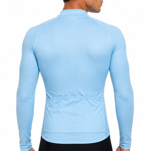 Maillot de cyclisme à fermeture éclair intégrale pour hommes, maillot de sport pour vélo de route, vêtements de sport pour les cyclistes en plein air, pour les équipes sportives modernes, confortable à porter au quotidien - Product Image 2