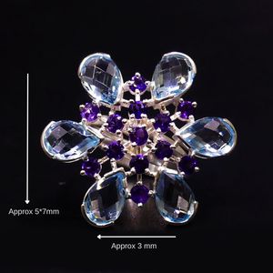 Fashionable 925 Sterling <b>Silver</b> Gold Plated Jewelry Women Wear Amethyst <b>Garnet</b> Gemstone Fashionable <b>Ring</b> - Product Image 2