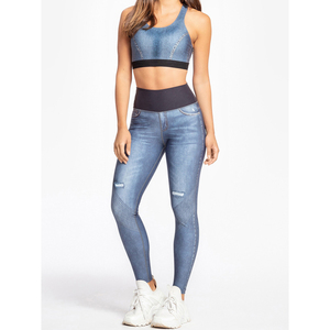Ensemble de yoga léger pour femme, motif uni, logo personnalisé, séchage rapide, haute qualité, en Spandex/Nylon, taille haute – Meilleures ventes - Product Image 2
