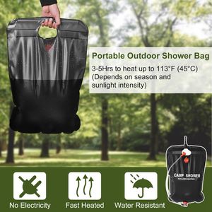 Portable 5 Gallons Solar Heated <b>Shower</b> Bag for Camping Bath and Water <b>Storage</b> Quality Bath Product - Product Image 3