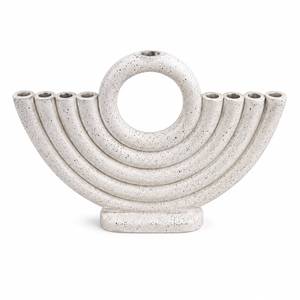 Hot Selling Modern 9 Arm Menorah <b>Candle</b> Holder Silver Finish Hanukkah Judaica Table Decor Wholesale Gift Centerpiece Gift Temple - Product Image 4