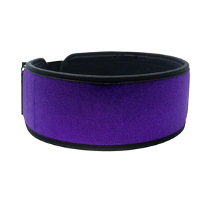 Cinturón de Levantamiento de Pesas Ajustable de Neopreno con Brillo Morado, Protección Profesional, Diseño Moderno para Mujeres, Soporte Lumbar para Gimnasio y Fitness - Product Image 1