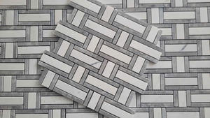 Mosaico de Mármol de Alta Pureza, Material Impermeable y Duradero para Construcción de Villas Interiores, Recubierto en Beige Claro - Product Image 3