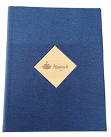 Porte-menu A4 finition lin, fixation facile par vis, logo gravé au laser sur bois, couleur personnalisée, certifié ISO9001, fournitures pour hôtels et restaurants