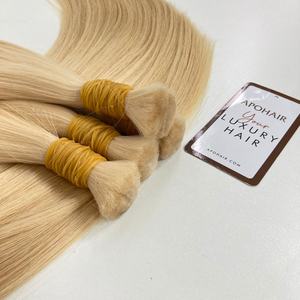 Extensions de cheveux vietnamiennes droites en vrac de haute qualité cheveux Remy blonds vierges crus à double tirage - Product Image 6