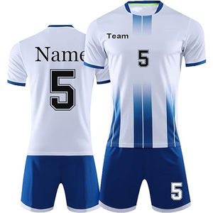 Últimos Conjuntos de Fútbol Originales al por Mayor, Conjuntos Completos de Fútbol Retro para Equipos, Uniformes de Entrenamiento de Fútbol 100% Poliéster Personalizados - Product Image 1