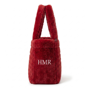 Sac fourre-tout moelleux et doux pour femme, grande capacité, nouvelle collection hiver, style maçonnique, sac bandoulière Delta Sigma Sorority - Product Image 3