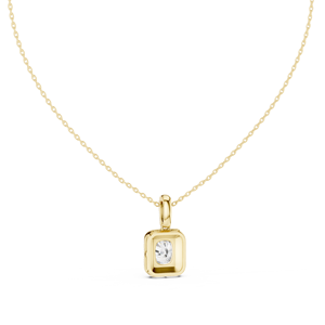 Pendentif halo en diamant de laboratoire taille coussin, monture pavée en or massif 14K, 3,75 CT DEF VVS, certifié IGI, bijoux fins classiques ODM - Product Image 5