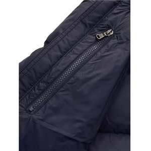 Blouson matelassé décontracté pour homme, personnalisé, de haute qualité, avec capuche, imprimé à pois bleus et lettres, coupe-vent, respirant, style streetwear - Product Image 5