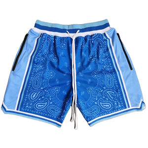 Shorts en maille personnalisables pour hommes, séchage rapide, taille élastique, décontractés d'été, couleur unie, impression par sublimation, faible MOQ, grandes tailles, logo personnalisé - Product Image 6