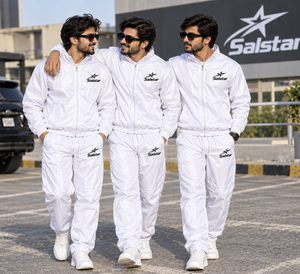 Custom <b>White</b> Tracksuit Set Men’s Windbreaker <b>Jacket</b> & Pants Lightweight Waterproof Sportswear Training Jogging Suit OEM ODM - Product Image 5