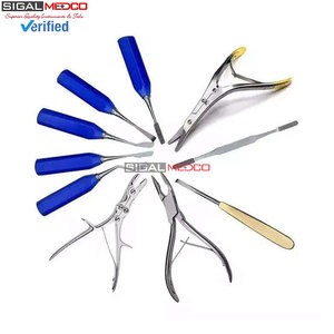 Ensemble d'instruments de rhinoplastie de haute qualité, 82 pièces, en acier inoxydable, outils chirurgicaux manuels professionnels pour la rhinoplastie, kit CE - Product Image 5