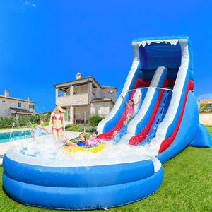 เรือโจรสลัดเป่าลมสำหรับเด็กเล่นกลางแจ้ง ยี่ห้อ Manufacturer General Inflatables รุ่น Dry Slide สีแดงน้ำตาล ทำจากวัสดุ PVC เหมาะสำหรับใช้งานเชิงพาณิชย์ - Product Image 5