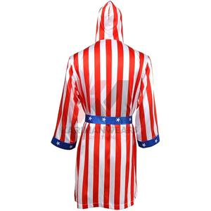 Premium High Quality Hooded <b>Boxing</b> Gown <b>Robes</b> with Polyester Material Breathable Design for Bulk Sports Apparel Orders Worldwide - Product Image 3