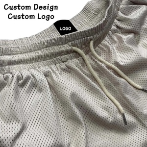 Summer Casual Drawstring Shorts for Men Custom Sublimation Fitness Breathable <b>Mesh</b> Shorts - Product Image 4
