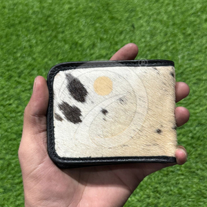 Portefeuille en cuir de vachette véritable de haute qualité, fin et élégant pour homme, pour cartes et argent. - Product Image 1