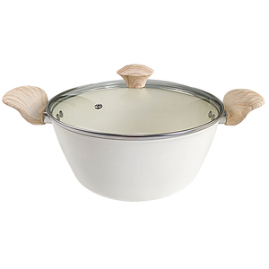 Cacerola Antiadherente de Calidad Premium con Revestimiento Infundido de Cobre, Cuerpo de Aluminio Duradero, Tapa de Vidrio Templado y Resistente al Calor - Product Image 1