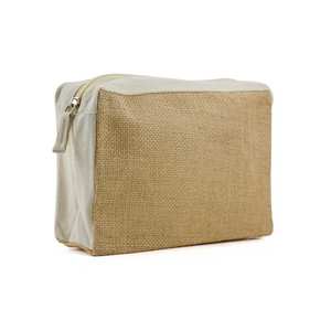 Natural Jute and Cotton Zipper Pouches Eco-Friendly <b>Packaging</b> <b>Materials</b> - Product Image 1