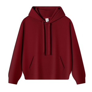 Sudadera con Capucha de Felpa 100% Algodón de Color Sólido Estilo Americano para Otoño/Invierno, Marca de Moda con Impresión Digital, Colores Personalizados OEM - Product Image 6