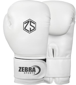 Gants de boxe en cuir PU de haute qualité avec logo personnalisé, 12 oz, pour Muay Thai, Kickboxing, entraînement MMA - Zebra Sports - Product Image 1