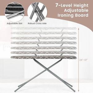 Tabla de Planchar Plegable de 60 x 15 Pulgadas con Soporte para Plancha y Funda de Algodón Adicional, Tablas de Planchar Premium - Product Image 2