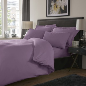 Drap plat gris doux 400TC 60s en coton respirant, ensemble de literie pour la maison, style moderne, usage adulte - Product Image 5