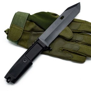 Zombie <b>Knife</b> With Spear Point Blade High Carbon Steel Black Handle Outdoor Use - Product Image 1