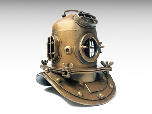 Casco de Buceo Metálico, Modelo a Escala, Miniatura, Réplica de Casco de Buceo, Decoración Náutica, Modelo de Casco de Buceo Vintage, Marítimo - Product Image 1