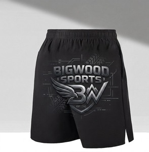 Shorts de sport pour hommes, séchage rapide, respirants, pour la course, le tennis et l'entraînement, taille mi-haute, avec cordon de serrage, poches, en tissu Oxford, anti-plis - Product Image 5