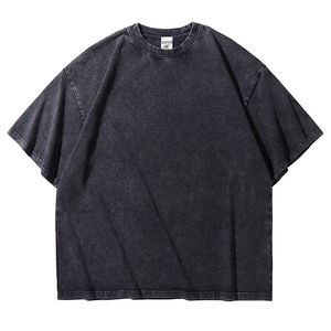 เสื้อยืดโอเวอร์ไซส์ผ้าหนาพิเศษสั่งทำขายส่ง ล้างสีแบบแอซิดวอช สำหรับผู้ชาย ผ้าฝ้าย 100% พิมพ์ลายได้ คุณภาพสูง ระบายอากาศได้ดี - Product Image 6