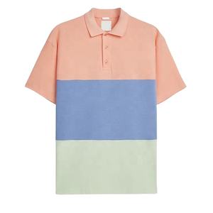 Polos vierges classiques en gros avec votre propre logo t-shirts à manches courtes en coton et polyester pour hommes - Product Image 1