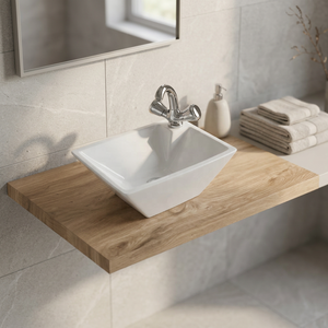 European Style Modern Square Ceramic Countertop Wash Basin Artistic Bathroom Vanity Art Sink Bowl - Product Image 1