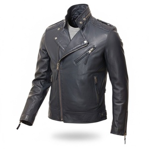 Veste d'hiver chaude et épaisse, manteau d'extérieur personnalisé, veste en cuir d'extérieur pour hommes avec logo personnalisé. - Product Image 1